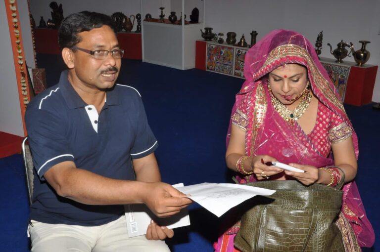 Me with Malani Awasthi Lok Gayika Ke saath