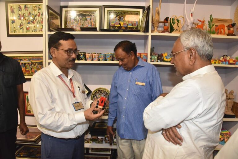 Me with Nitish Kumar ( Chief Minister of Bihar ) and Shri Anjani Kumar Singh ( Director General Bihar Museum )