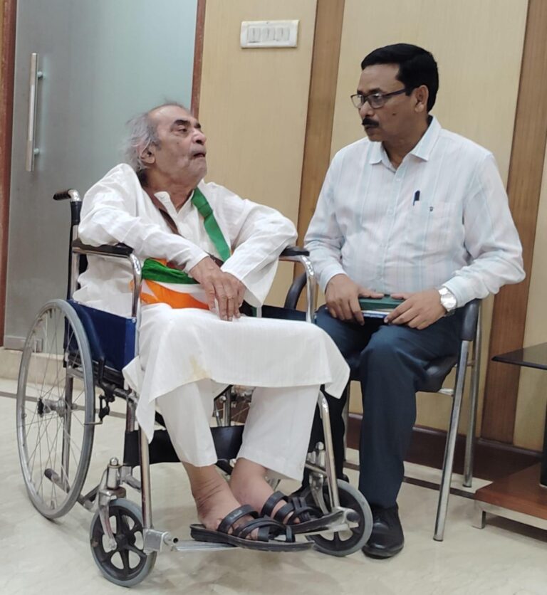 Me with Shri. Santosh Anand (writer)